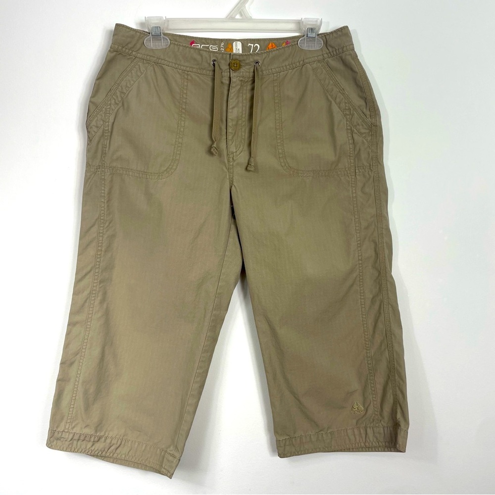 Nike ACG Pants 10 Khaki Crop Utility Outdoor Sport Capri Neutral Hiking Y2K